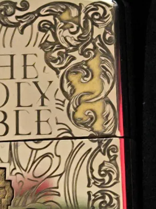 Zippo Original La Santa Biblia Fatto negli Stati Uniti