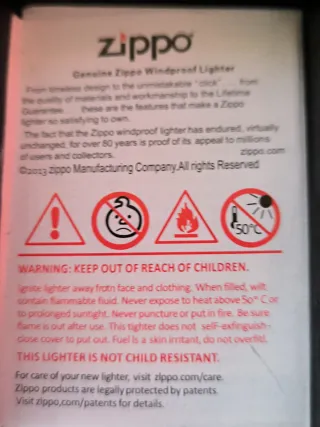 Zippo Original La Santa Biblia Fatto negli Stati Uniti