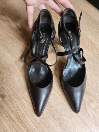 Zapatos Hugo Boss Marrones Tacon