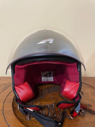 Casco Moto Astone Scooter Gris