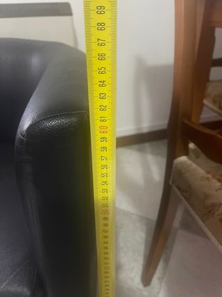 Sillón negro polipiel