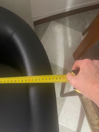 Sillón negro polipiel