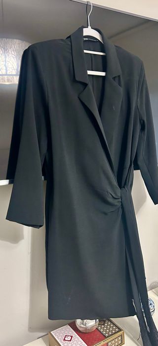 Vestido negro estilo chaqueta Smokin