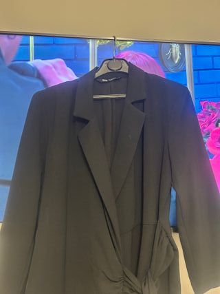 Vestido negro estilo chaqueta Smokin