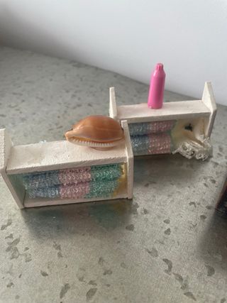 Set baño casita de muñecas