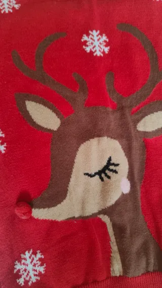 Conj 2 jerseys niña 3-4 años.Rosa 104cm rojo 110cm