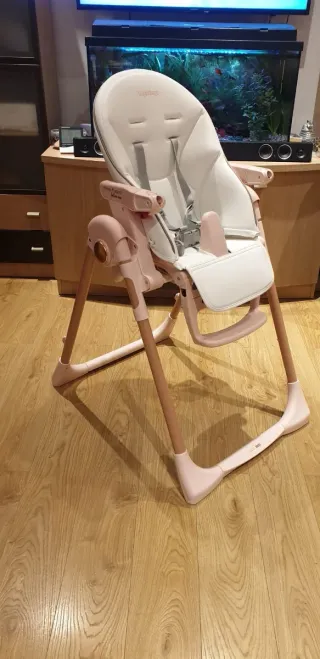 Trona Peg Perego Rosa y Blanca 7 Posiciones