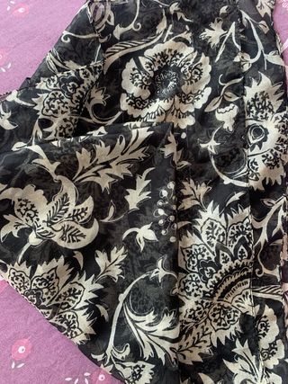 Foulard donna nero e multicolor