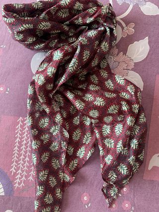 Foulard donna nero e multicolor