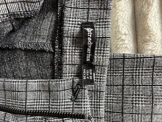 Pantalones pitillo cuadros grises