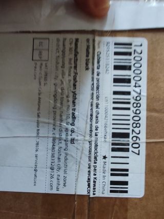 Protector del chasis de moto negro Kawasaki 500 SE