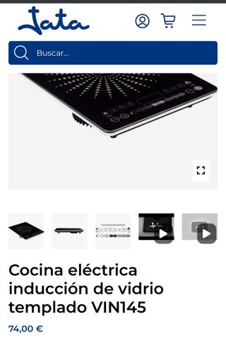 Placa Inducción Jata VIN145 2100W