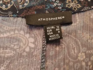 Blusa gasa estampado paisley lazo cuello