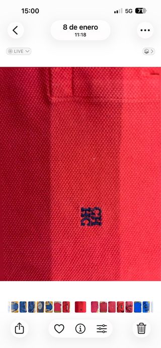 Polo Carolina Herrera Rojo Talla XS