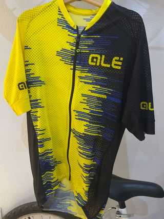 Maillot Alé Verano Amarillo y Negro