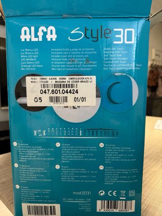 Máquina de coser Alfa Style 30