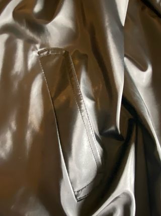 Chaquetón impermeable negro T. 48-50