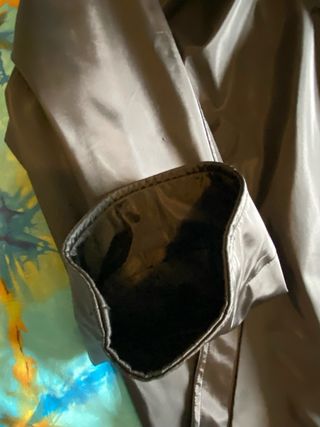 Chaquetón impermeable negro T. 48-50