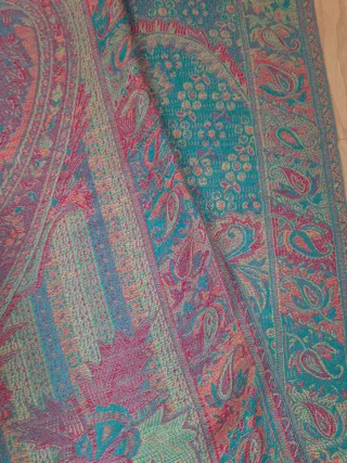 Pañuelo artesanal seda y algodón