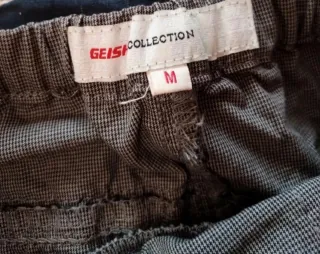 Gonna pantalone marrone con cintura