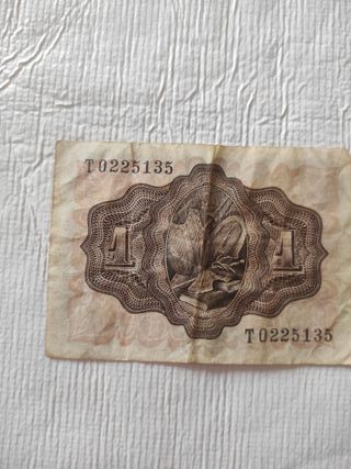Billete 1 Peseta Banco de España 1961