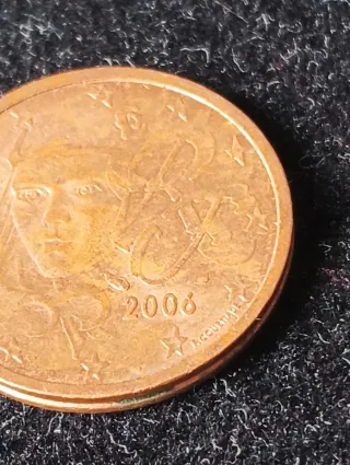 Moneda 2 céntimos Francia 2006