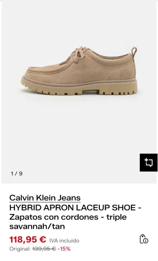 Náuticos Pull&Bear beige nuevos de piel