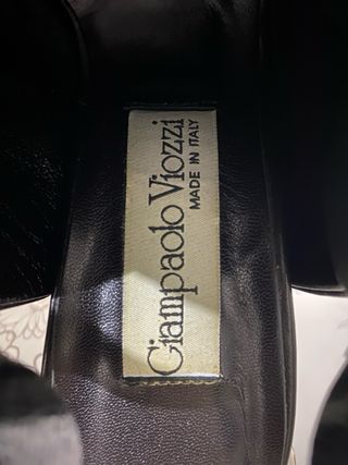 Sergio Rossi Botines Tacón Abierto Negro