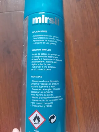 Mirsil Aerosol de Silicona Antiadherente