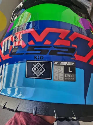Casco Moto Niño LS2 Talla L Nuevo