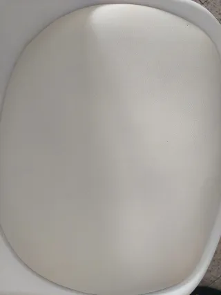 Juego de 4 sillas retro, asiento de cuero