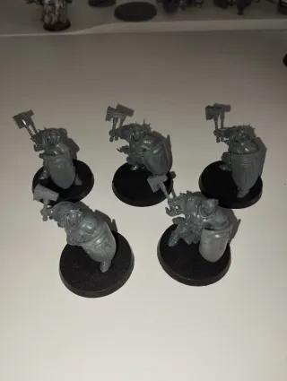 3 Prosecutors y 5 Liberators (Warhammer)