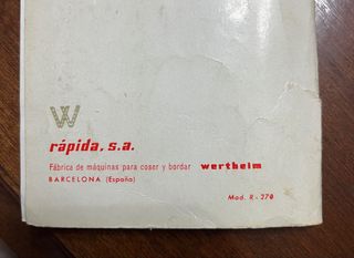 Máquina de coser Wertheim vintage