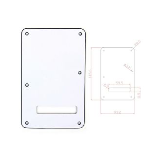 Tapa Trasera Guitarra Stratocaster Fender Squier