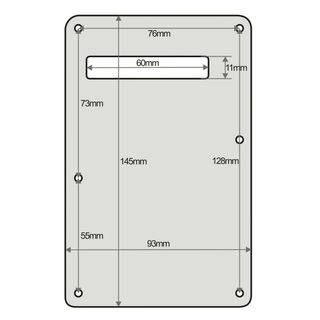Tapa Trasera Guitarra Stratocaster Fender Squier