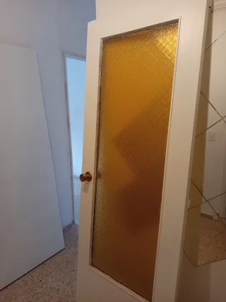 Puertas de madera con cristal