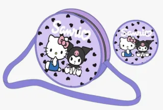 Pack Hucha y Bolso Morado Niña Hello Kitty Kuromi