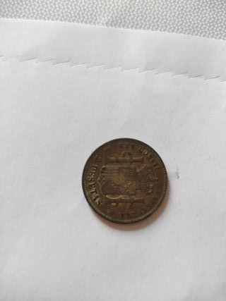 2 Monedas Alfonso XII 1882