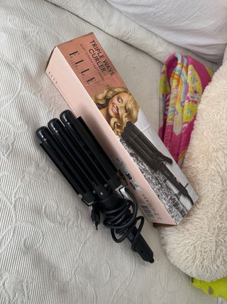 Plancha Rizadora Elle Triple Wave