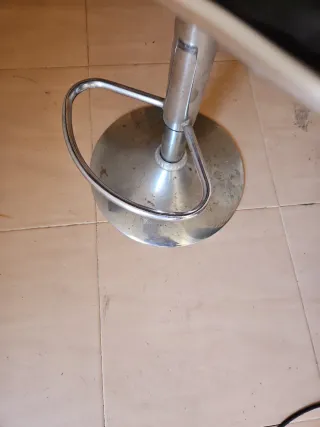 Taburete Barra Cocina Cuero Negro