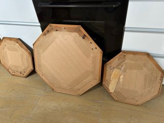 Conjunto 3 Cuadros Vintage Ángeles Relieve