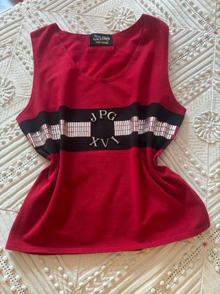 Top corto Jean Paul Gaultier ricamato vintage