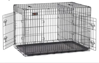 Feandrea Jaula para Perros Plegable con 2 Puertas