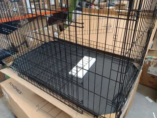 Feandrea Jaula para Perros Plegable con 2 Puertas