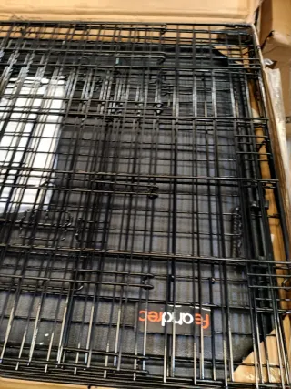 Feandrea Jaula para Perros Plegable con 2 Puertas