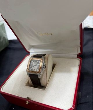Reloj Cartier Santos 100 Acero y Oro