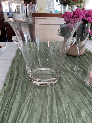 Champanera elegante cristal 2 asas