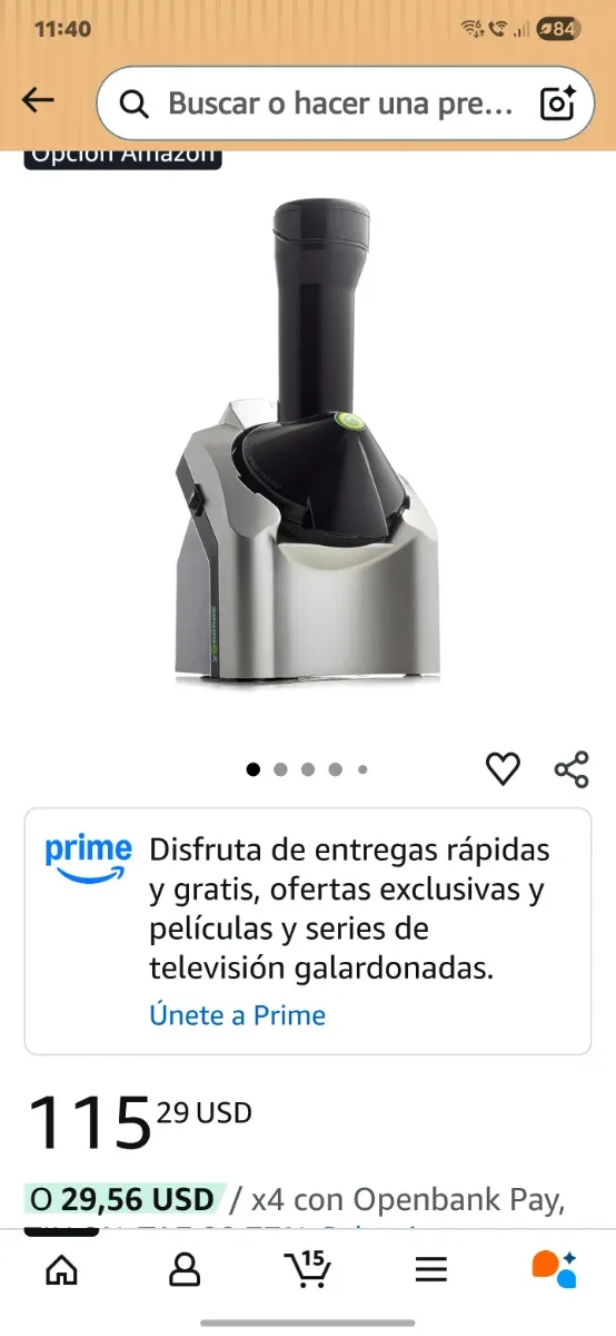 Máquina de helados Yonanas