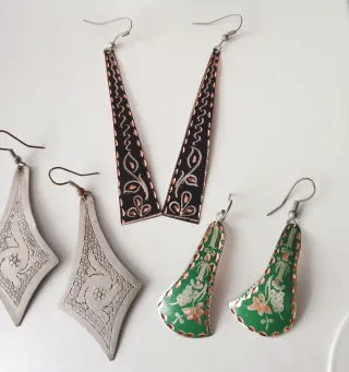 Pendientes bisutería estilo árabe