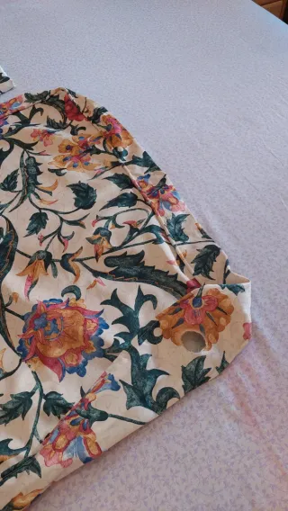 Fundas cojín sofá estampado floral